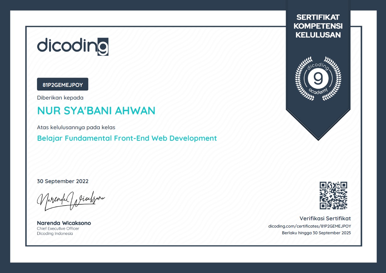 Sya`ban - FE WEB